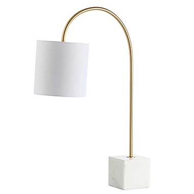 JONATHAN Y Fisher 25" Marble/Brass LED Table Lamp. View a larger version of this product image.