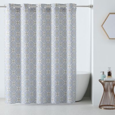 hookless shower curtain