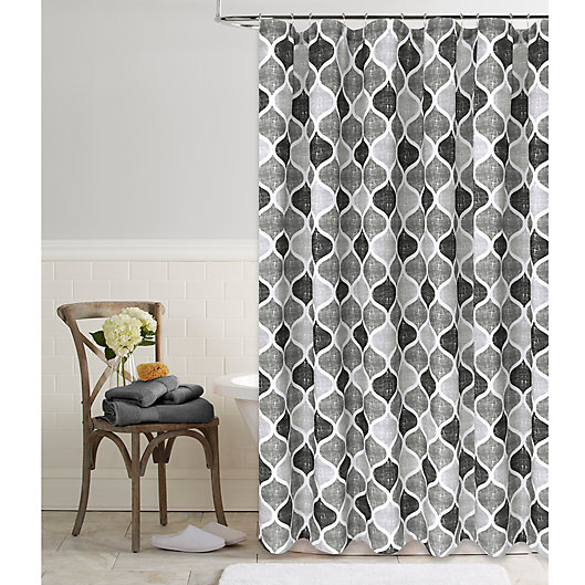 Priya Shower Curtain Bed Bath Beyond, Bed Bath And Beyond Black Shower Curtain Rod