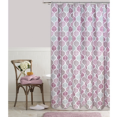 Priya 72-Inch x 96-Inch Shower Curtain in Plum. View a larger version of this product image.