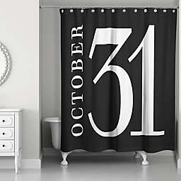 Designs Direct October 31st Shower Curtain in Black