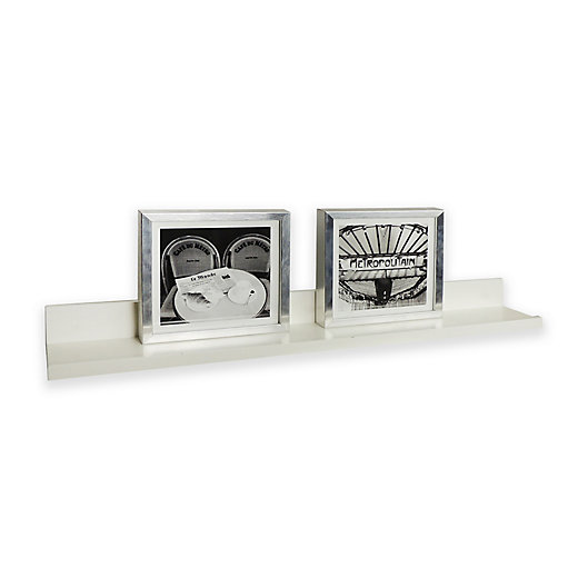 Alternate image 1 for 35.5-Inch x 4.5-Inch Floating Picture Ledge Shelf in White