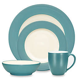 Noritake® Colorwave Rim 4-Piece Place Setting in Turquoise