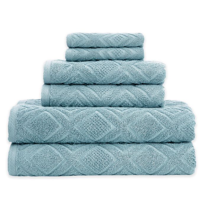 Gemstone Jacquard 6-Piece Towel Set | Bed Bath and Beyond Canada