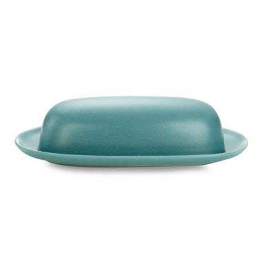 Noritake&reg; Colorwave Covered Butter Dish in Turquoise. View a larger version of this product image.