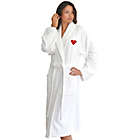 Alternate image 0 for Linum Home Textiles Size Small/Medium &quot;I Love You&quot; Terry Cloth Bathrobe in White/Red