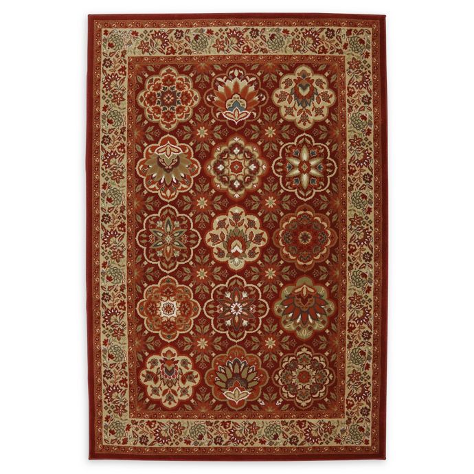 Mohawk Home Copperhill Medallion 9'6 x 12'11 Rug in Brown Bed Bath