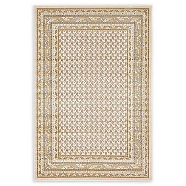 Unique Loom Tribeca 4&#39; x 6&#39; Power-Loomed Area Rug in Beige. View a larger version of this product image.