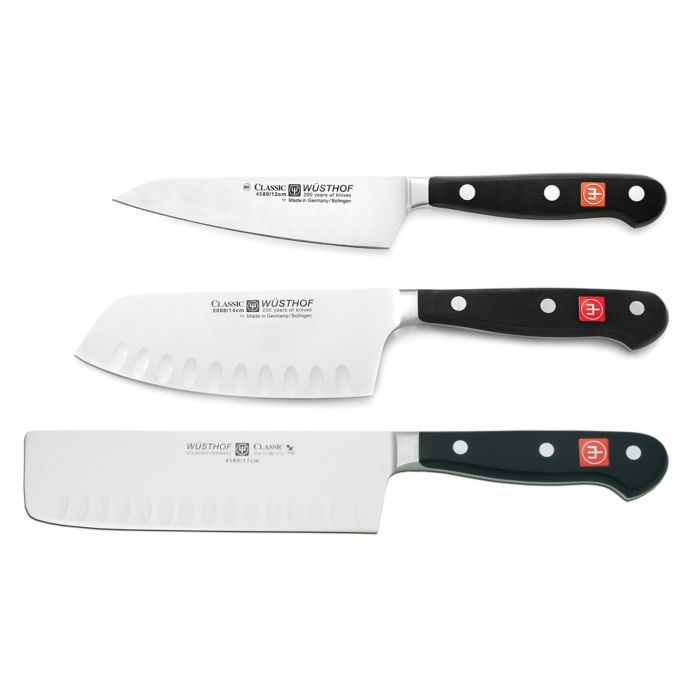 wusthof classic 3 piece knife set