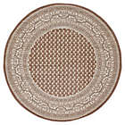 Alternate image 0 for Unique Loom Tribeca 5&#39; Round Power-Loomed Area Rug in Brown
