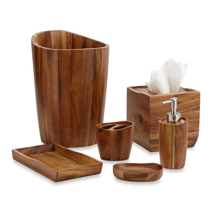 Acacia Vanity Bathroom Accessory Collection Bed Bath & Beyond