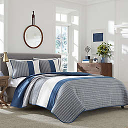 Nautica® Swale Twin Quilt in Blue