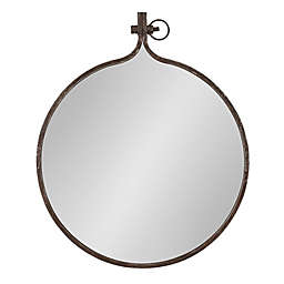 Kate and Laurel® Yitro 23.5-Inch x 28-Inch Oval Wall Mirror in Bronze