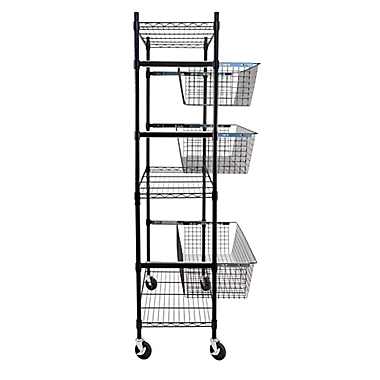 Honey-Can-Do&reg; All-Star Sports Steel Rack in Black. View a larger version of this product image.