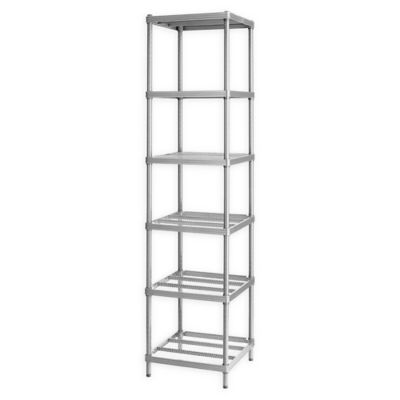 narrow shelving rack