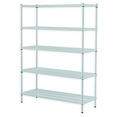 Design Ideas&reg; MeshWorks&reg; 5-Tier Steel Wire Shelving in Green. View a larger version of this product image.