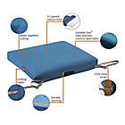 Alternate image 2 for Classic Accessories&reg; Ravenna Rectangle Patio Seat Cushion Slip Cover and Foam in Blue
