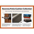 Alternate image 3 for Classic Accessories&reg; Ravenna Rectangle Patio Seat Cushion Slip Cover and Foam in Blue