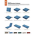 Alternate image 4 for Classic Accessories&reg; Ravenna Rectangle Patio Seat Cushion Slip Cover and Foam in Blue