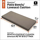Alternate image 1 for Classic Accessories&reg; Ravenna 42-Inch x 18-Inch Patio Bench Cushion