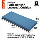 Alternate image 1 for Classic Accessories&reg; Ravenna 48-Inch x 18-Inch Patio Bench/Settee Cushion in Blue