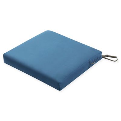 Classic Accessories&reg; Ravenna&trade; 19&quot; x 21&quot; Outdoor Rectangle Cushion in Blue