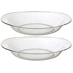 CreativeWare® Shallow Clear Round Serving Bowls (Set of 2)
