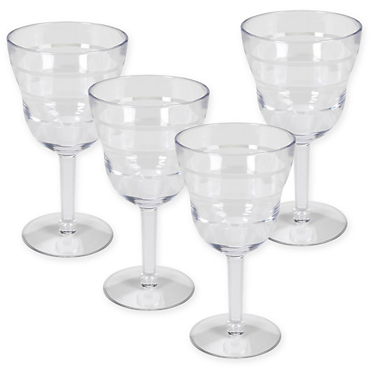Alternate image 1 for CreativeWare Lemonade Wine Glasses (Set of 4)