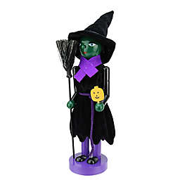 Northlight 14-Inch Green Witch Halloween Nutcracker