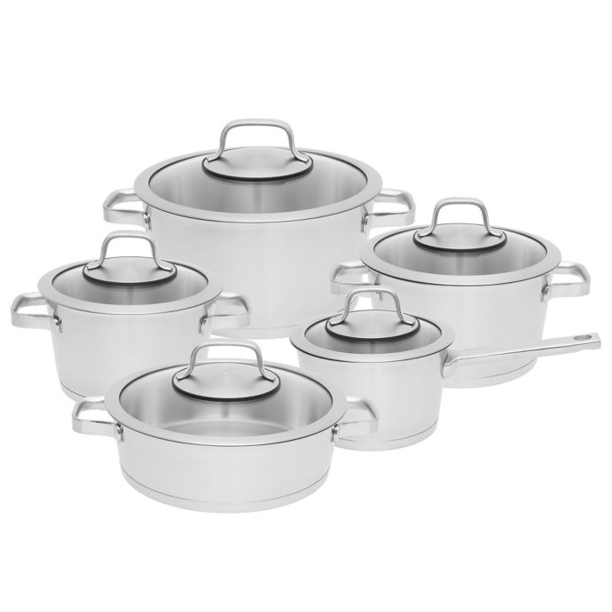 BergHOFF® Manhattan Stainless Steel 10-Piece Cookware Set  Bed Bath & Beyond