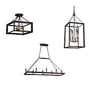 Quoizel Brook Hall Chandelier Collection in Western Bronze