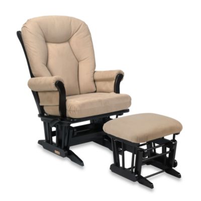 dutailier sleigh glider and ottoman combo