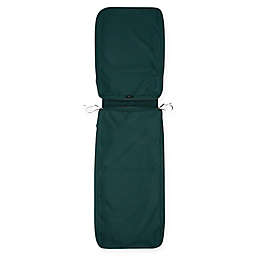 Classic Accessories® Ravenna 72-Inch x 21-Inch Outdoor Chaise Cushion Slipcover in Mallard