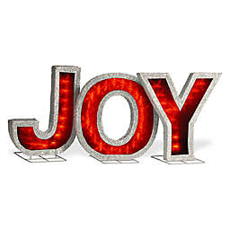 National Tree Company® 18-Inch JOY LED Illuminated Lawn Ornament in Red