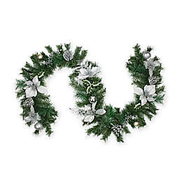 Northlight 6-Foot Traditional Pine Garland in Silver