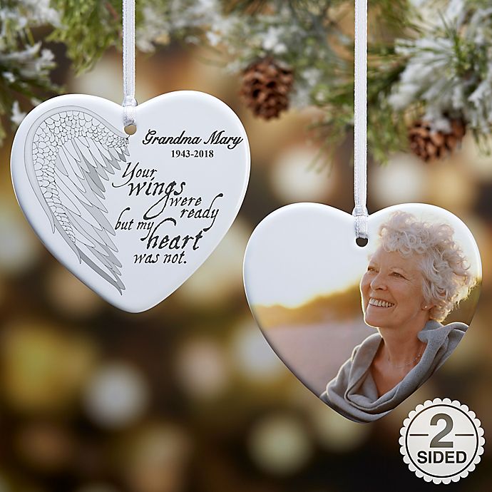 Alternate image 1 for Your Wings Memorial Heart Ornament