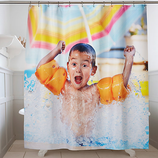 Personalized Photo Shower Curtain Bed, Personalised Photo Shower Curtain
