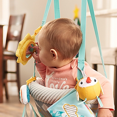 Evenflo&reg; ExerSaucer&reg; Sweet Skies Doorway Jumper with Removable Toys. View a larger version of this product image.