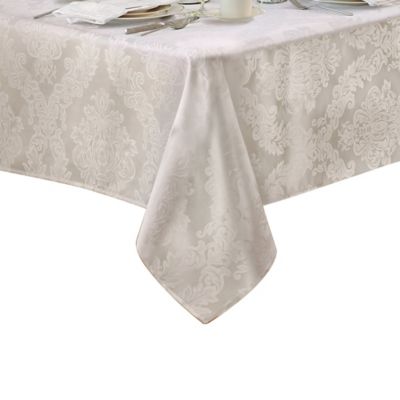 Barcelona Jacquard Damask Tablecloth, Spotlight Fitted Tablecloth