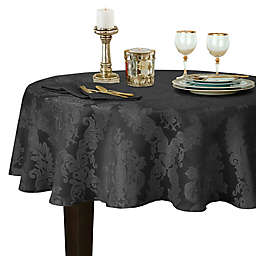 Barcelona Damask 90-Inch Round Tablecloth in Grey