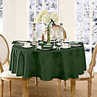 Alternate image 1 for Barcelona Damask 70-Inch Round Tablecloth in Hunter Green