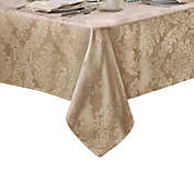 Barcelona Jacquard Damask 60-Inch x 84-Inch Oblong Tablecloth in Beige