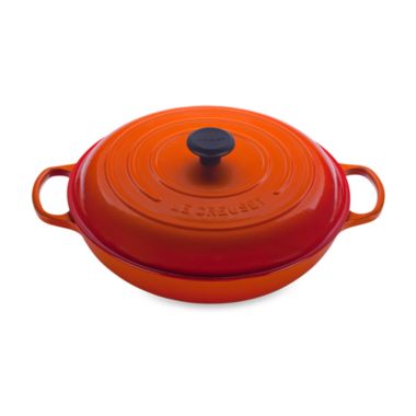 Le Creuset&reg; Signature 3.5 qt. Covered Braiser in Flame. View a larger version of this product image.