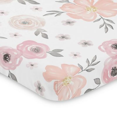 flower crib sheet