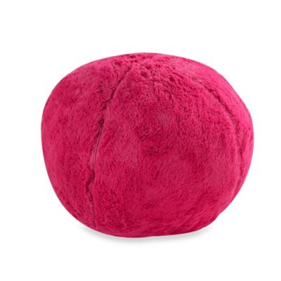 pink plush throw pillow