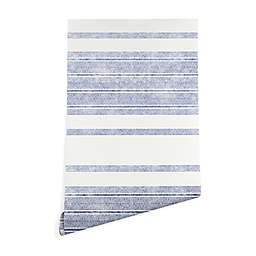 Deny Designs Holli Zollinger Capri Stripes Peel & Stick Wallpaper in Blue