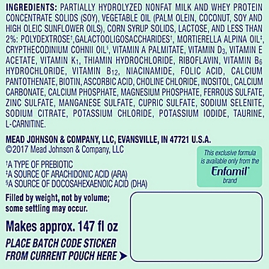 Enfamil&reg; 19.5 oz. Reguline Powder Formula. View a larger version of this product image.