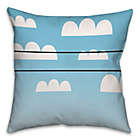 Alternate image 1 for Clouds Square Throw Pillow in Blue/White