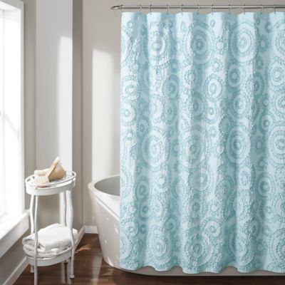 Keila Shower Curtain In Blue Bed Bath, La Kings Shower Curtain