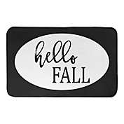 Designs Direct &quot;Hello Fall&quot; 34-Inch x 21-Inch Bath Rug in Black
